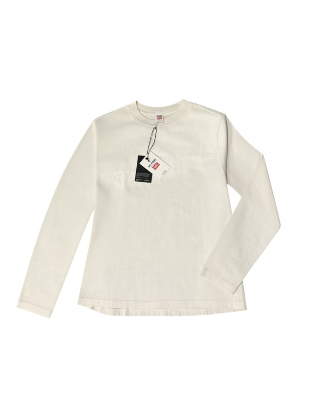 RE/DONE HANES 50s Long Sleeve Tee Vintage White NWT